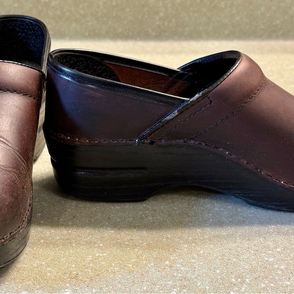 Dansko Brown Leather Mules